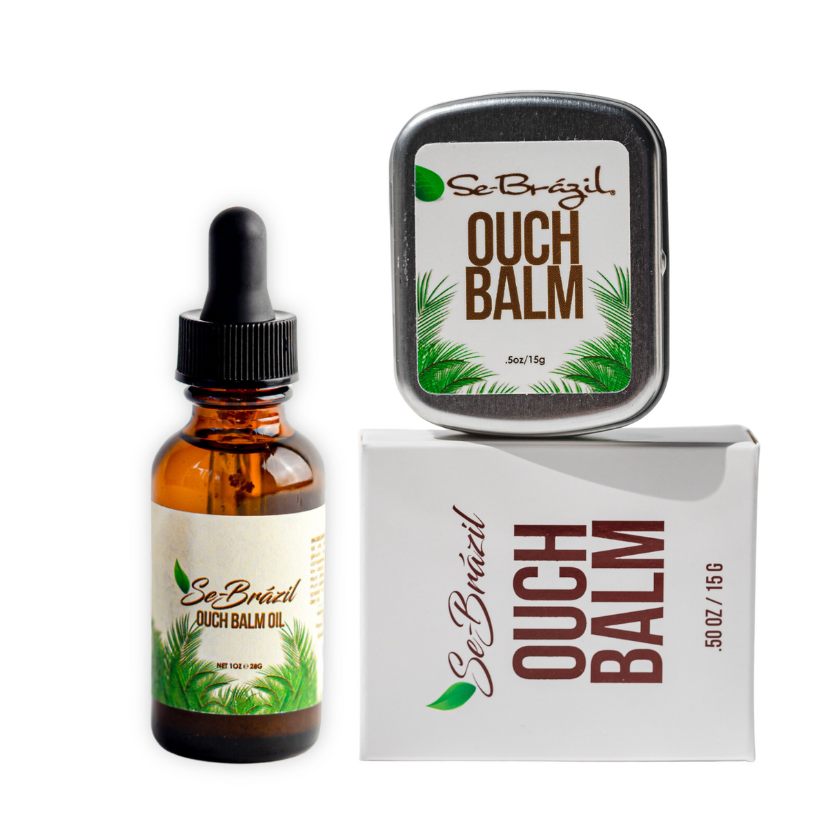 Se-Brazil Ouch Balm. 5oz + Ouch Balm Oil 1oz Duo - Discount Club