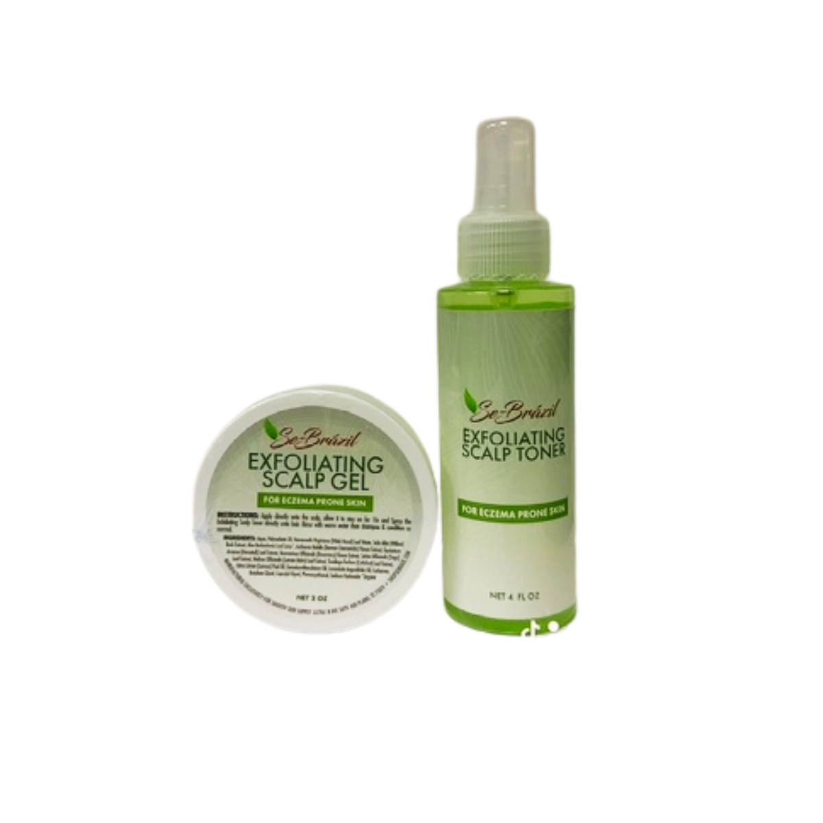 Se-Brazil Exfoliating Scalp Toner 4oz & Exfoliating Scalp Gel